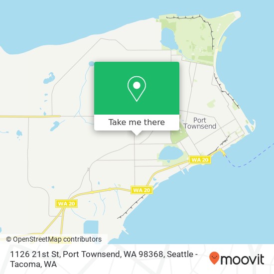 Mapa de 1126 21st St, Port Townsend, WA 98368