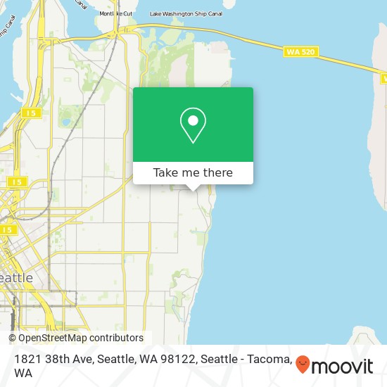 Mapa de 1821 38th Ave, Seattle, WA 98122