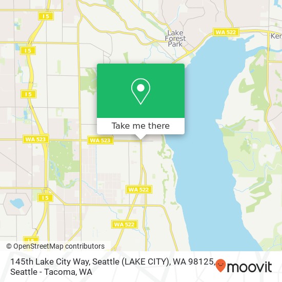 Mapa de 145th Lake City Way, Seattle (LAKE CITY), WA 98125