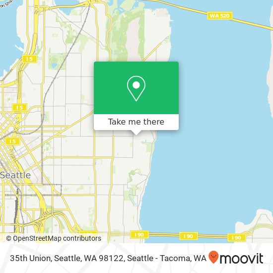 Mapa de 35th Union, Seattle, WA 98122