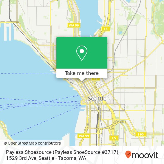 Mapa de Payless Shoesource (Payless ShoeSource #3717), 1529 3rd Ave