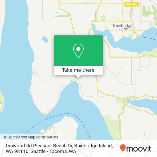 Lynwood Rd Pleasant Beach Dr, Bainbridge Island, WA 98110 map
