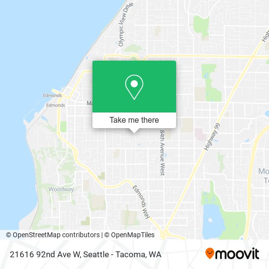 Mapa de 21616 92nd Ave W