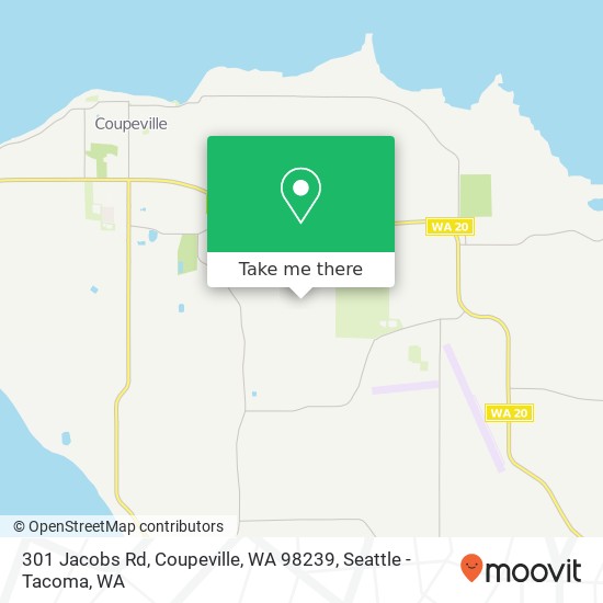 Mapa de 301 Jacobs Rd, Coupeville, WA 98239