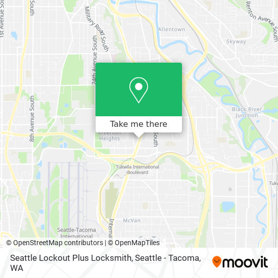 Seattle Lockout Plus Locksmith map