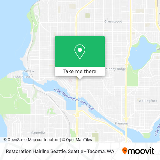 Mapa de Restoration Hairline Seattle