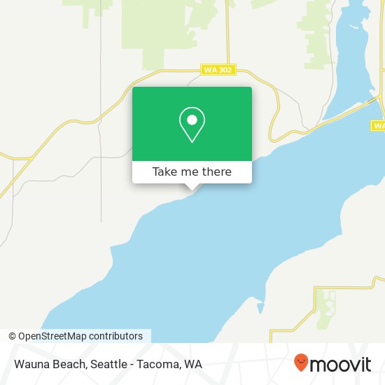 Wauna Beach, 98th Ave Ct NW map