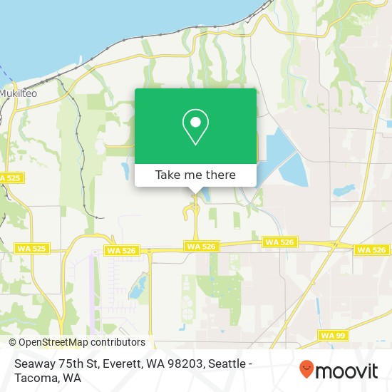 Mapa de Seaway 75th St, Everett, WA 98203