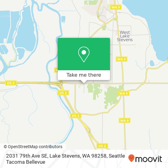 Mapa de 2031 79th Ave SE, Lake Stevens, WA 98258