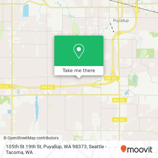 Mapa de 105th St 19th St, Puyallup, WA 98373