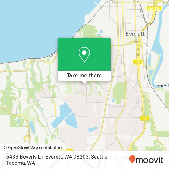 5433 Beverly Ln, Everett, WA 98203 map