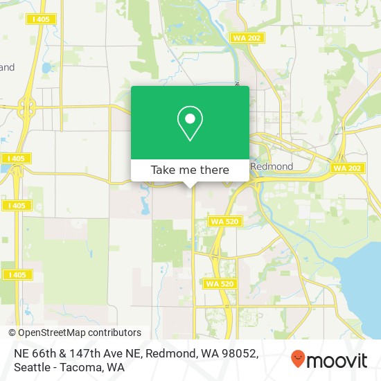 NE 66th & 147th Ave NE, Redmond, WA 98052 map