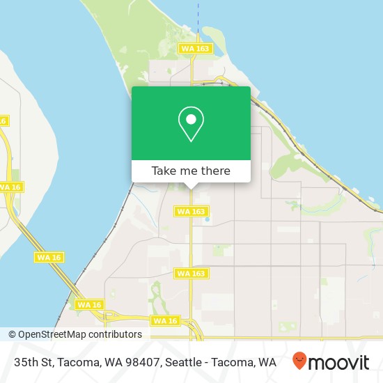 Mapa de 35th St, Tacoma, WA 98407