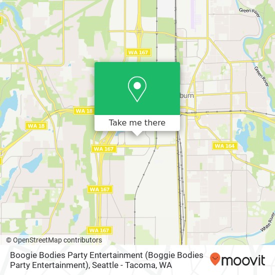 Boogie Bodies Party Entertainment map
