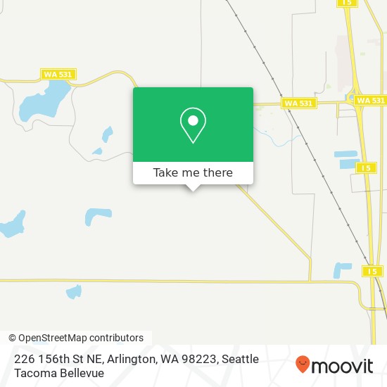 Mapa de 226 156th St NE, Arlington, WA 98223