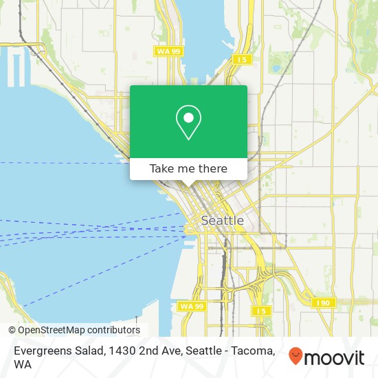 Mapa de Evergreens Salad, 1430 2nd Ave