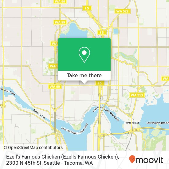 Mapa de Ezell's Famous Chicken (Ezells Famous Chicken), 2300 N 45th St