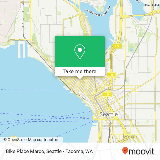 Mapa de Bike Place Marco