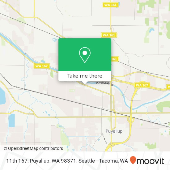 Mapa de 11th 167, Puyallup, WA 98371