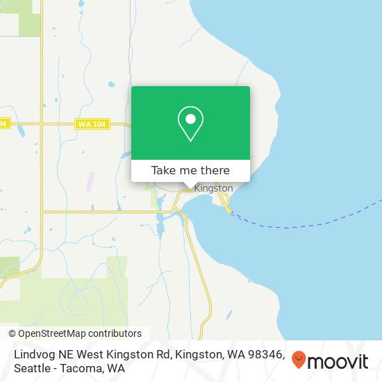 Mapa de Lindvog NE West Kingston Rd, Kingston, WA 98346