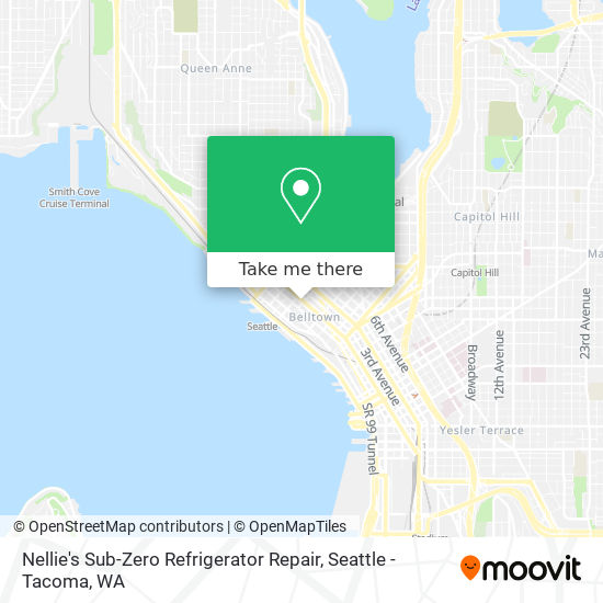 Mapa de Nellie's Sub-Zero Refrigerator Repair
