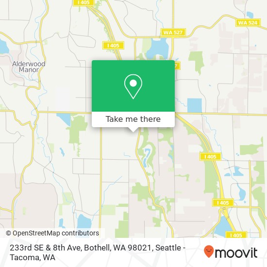 233rd SE & 8th Ave, Bothell, WA 98021 map