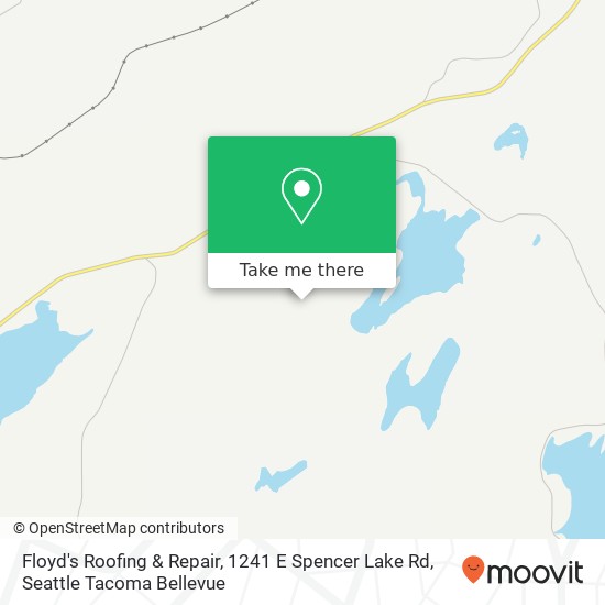 Mapa de Floyd's Roofing & Repair, 1241 E Spencer Lake Rd