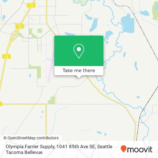 Mapa de Olympia Farrier Supply, 1041 85th Ave SE