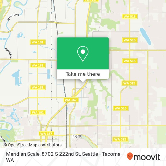 Meridian Scale, 8702 S 222nd St map