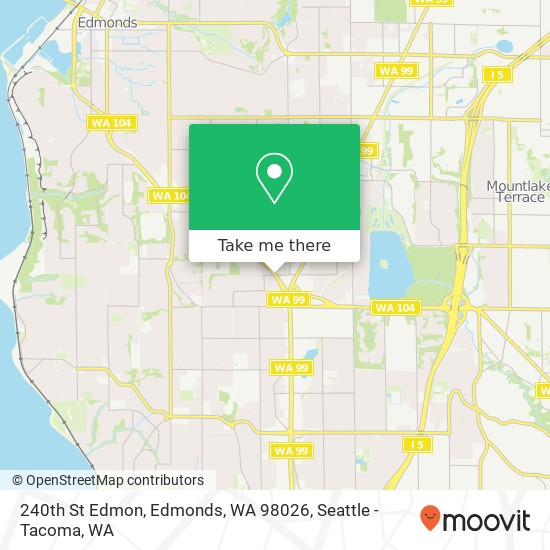 240th St Edmon, Edmonds, WA 98026 map