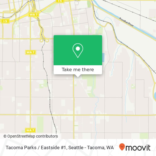 Mapa de Tacoma Parks / Eastside #1
