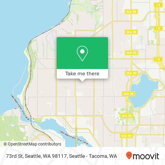 73rd St, Seattle, WA 98117 map