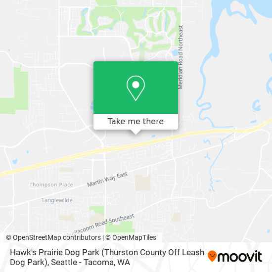 Mapa de Hawk's Prairie Dog Park (Thurston County Off Leash Dog Park)
