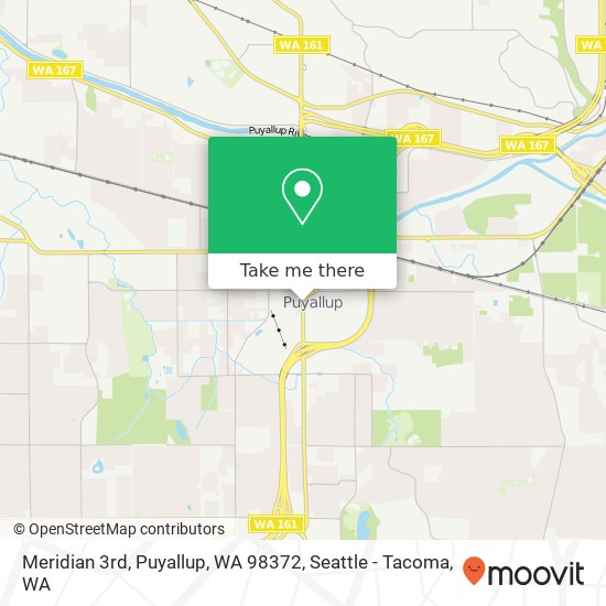 Mapa de Meridian 3rd, Puyallup, WA 98372