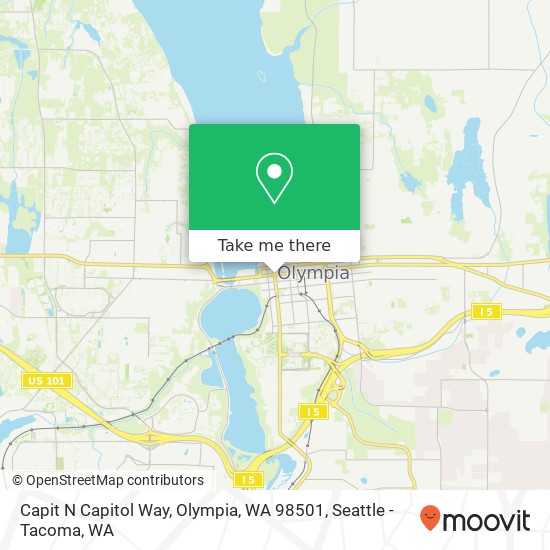 Capit N Capitol Way, Olympia, WA 98501 map