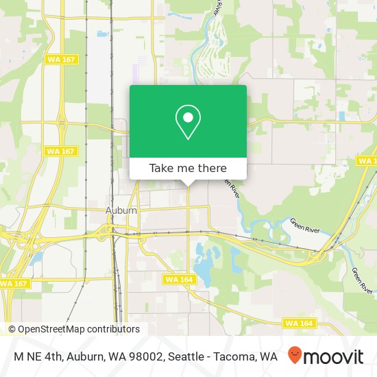 Mapa de M NE 4th, Auburn, WA 98002