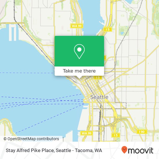 Mapa de Stay Alfred Pike Place