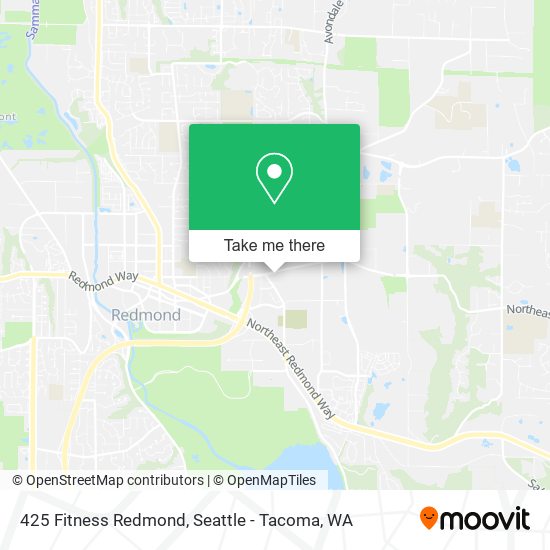 Mapa de 425 Fitness Redmond