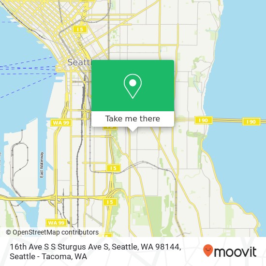 16th Ave S S Sturgus Ave S, Seattle, WA 98144 map