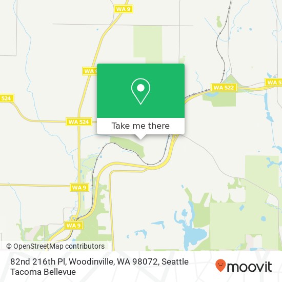 Mapa de 82nd 216th Pl, Woodinville, WA 98072