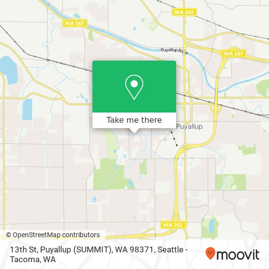 Mapa de 13th St, Puyallup (SUMMIT), WA 98371