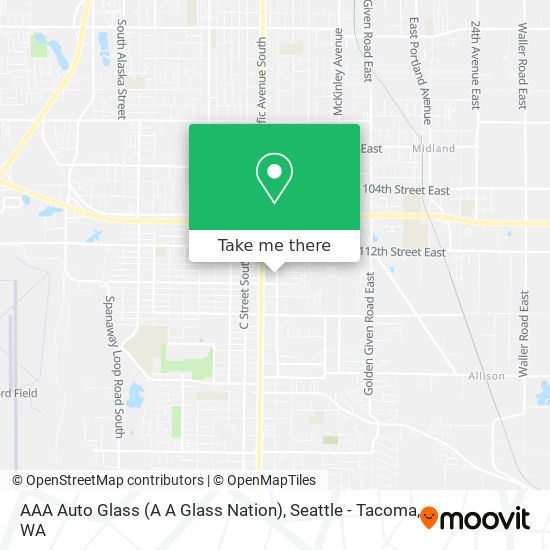 AAA Auto Glass (A A Glass Nation) map