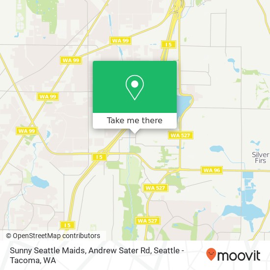 Sunny Seattle Maids, Andrew Sater Rd map