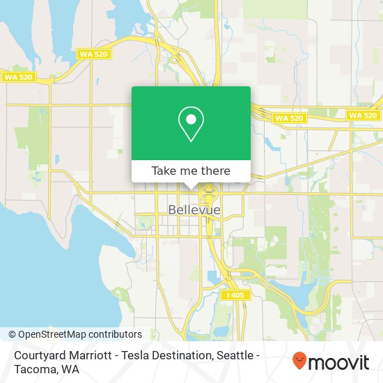 Courtyard Marriott - Tesla Destination map