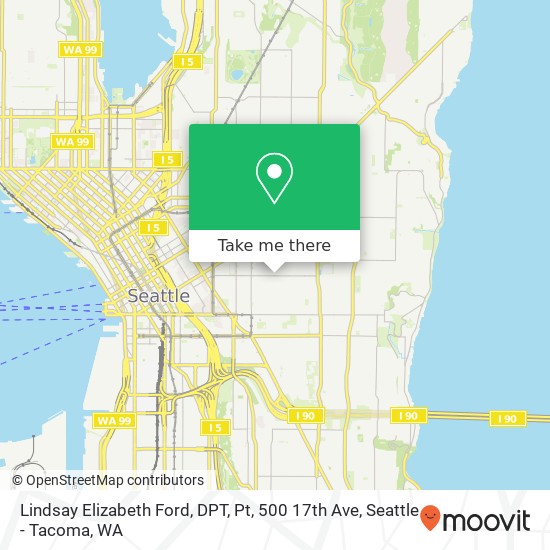 Mapa de Lindsay Elizabeth Ford, DPT, Pt, 500 17th Ave