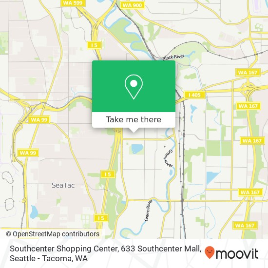 Southcenter Shopping Center, 633 Southcenter Mall map