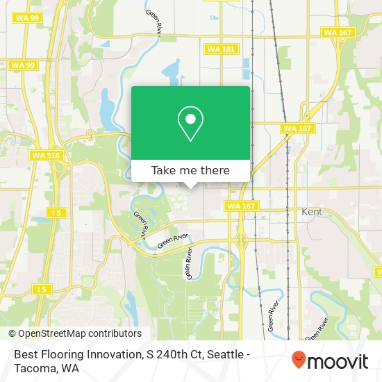 Mapa de Best Flooring Innovation, S 240th Ct