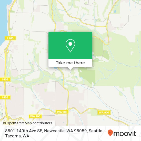 Mapa de 8801 140th Ave SE, Newcastle, WA 98059