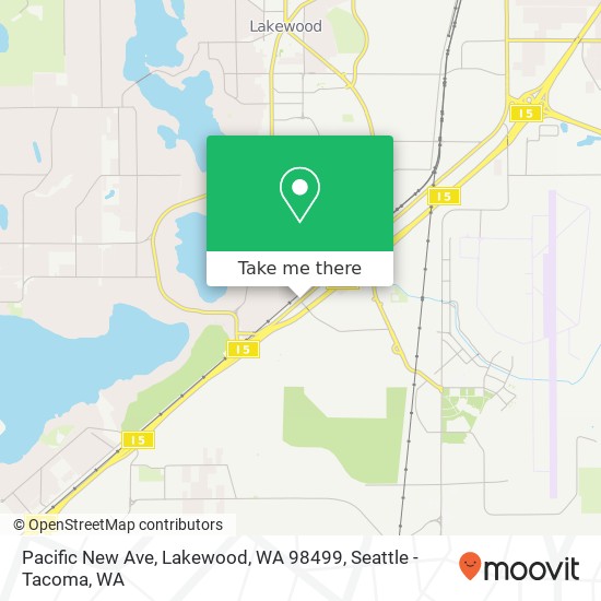 Pacific New Ave, Lakewood, WA 98499 map