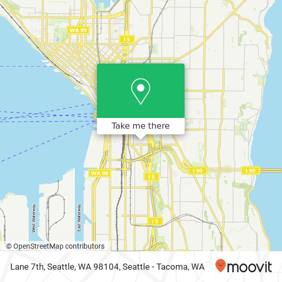 Lane 7th, Seattle, WA 98104 map